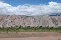 Sedimentrary rocks in the 'Quebrada de Flechas', on the road between Cafayate and Cachi, province of Salta, Argentina