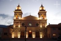 La catedral de Cafayate, provincia de Salta, Argentina