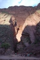 Formación rocosa en la Quebrada de Cafayate, Argentina