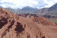 O vale conhecido como a 'Quebrada de Cafayate', província de Salta, Argentina