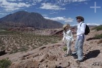 Cris Dornelles e Victor Saldanha, no vale conhecido como 'Quebrada de Cafayate', província de Salta, Argentina